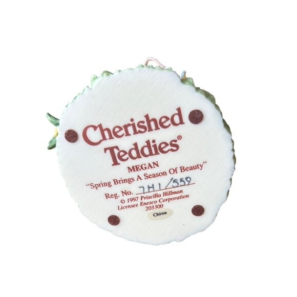 Cherished Teddies Figurine "Spring Brings A‎ Season Of Beauty" Vintage 1997 - Picture 6 of 7